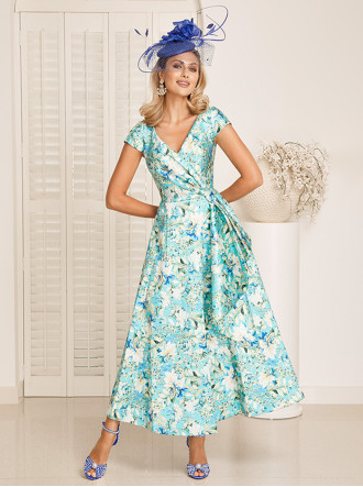 29877A Dress - Azul Print (Invitations by Veni) 